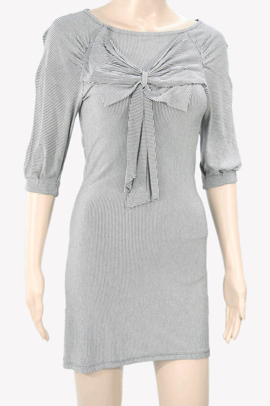 Ted Baker Gestreiftes Kleid aus Viskose Alle Jahreszeiten.1