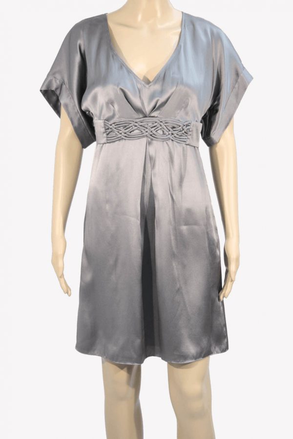 Ted Baker Seidenkleid in Grau aus Seide Alle Jahreszeiten.1
