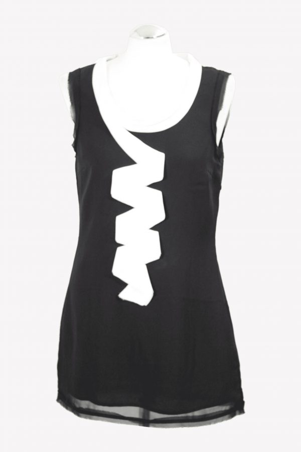 Ted Baker Oberteil in Schwarz-Weiß aus Polyester Alle Jahreszeiten.1