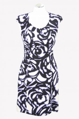 Karen Millen Kleid mit Muster aus Baumwolle Alle Jahreszeiten.1