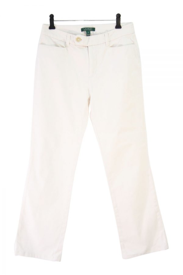 Ralph Lauren Stoffhose in Creme aus Polyester Alle Jahreszeiten.1