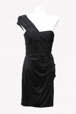 Karen Millen Kleid in Schwarz aus Viskose Alle Jahreszeiten.1