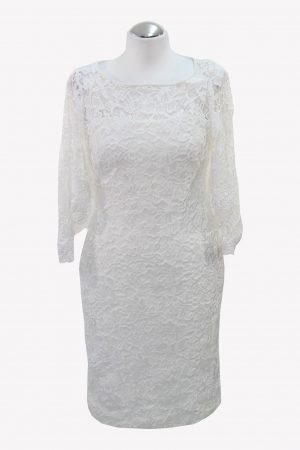 Ralph Lauren Spitzenkleid in Weiß aus Polyester Alle Jahreszeiten.1