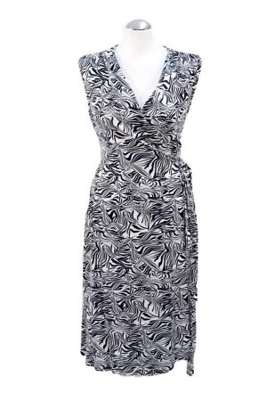 L. K. Bennett Kleid mit Muster aus Viskose Alle Jahreszeiten.1