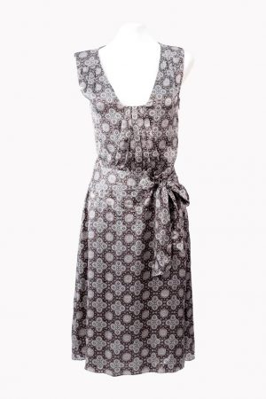 Ted Baker Kleid mit Muster aus Seide Frühjahr / Sommer.1