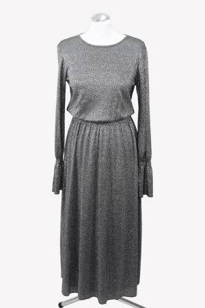 Mykke Hofmann Kleid in Silber Maxikleid.1