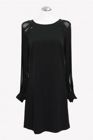 Halston Shiftkleid in Schwarz aus Polyester Alle Jahreszeiten.1