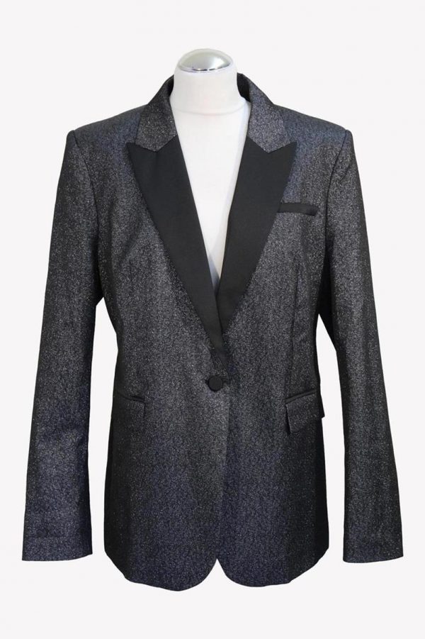 Karl Lagerfeld Blazer in Silber aus Polyester Alle Jahreszeiten.1