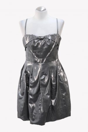 Karen Millen Kleid in Silber aus Viskose Alle Jahreszeiten.1