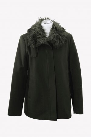 French Connection Trenchcoat in Grün aus Wolle aus Wolle Alle Jahreszeiten.1
