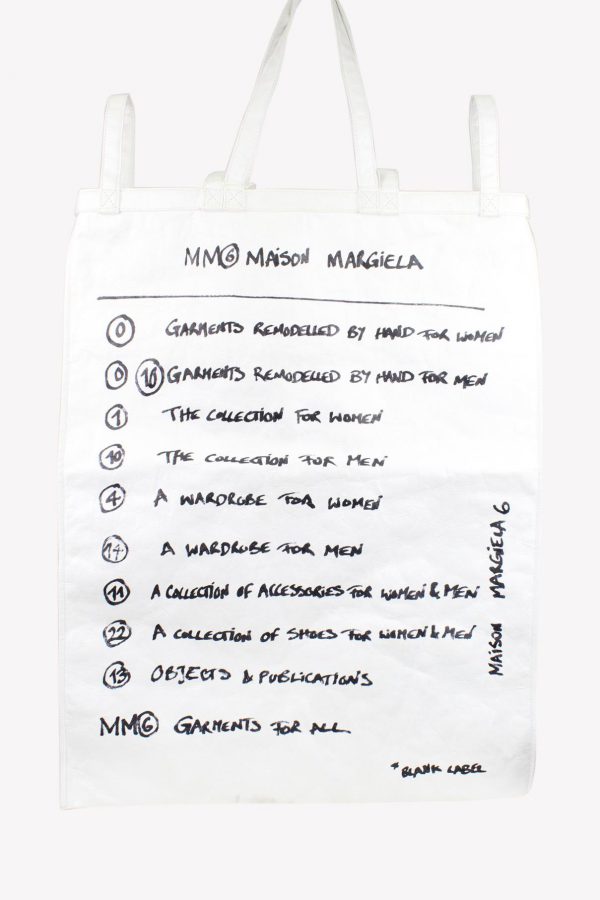 Schultertasche in Schwarz / Weiß MM6 Maison Margiela