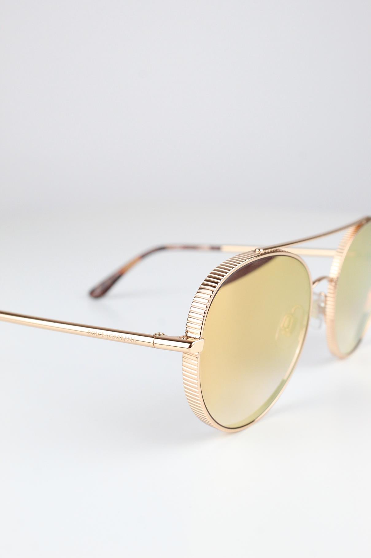 Sonnenbrille in Gold Dolce & Gabbana
