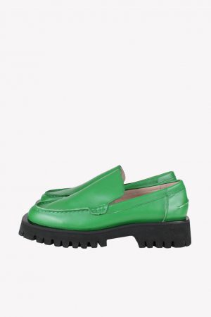 L37 Loafers in Grün aus Leder.1