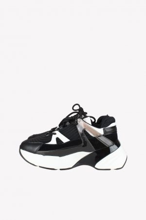 Pinko Sneaker in Schwarz / Weiß aus Leder.1