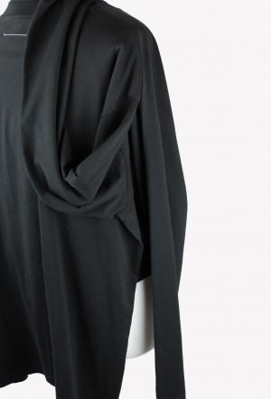 Pullover in Schwarz aus Baumwolle MM6 Maison Margiela