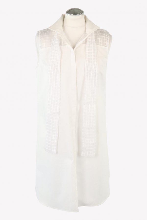 Karl Lagerfeld Kleid in Weiß aus Baumwolle aus AG15852 AG15852.1