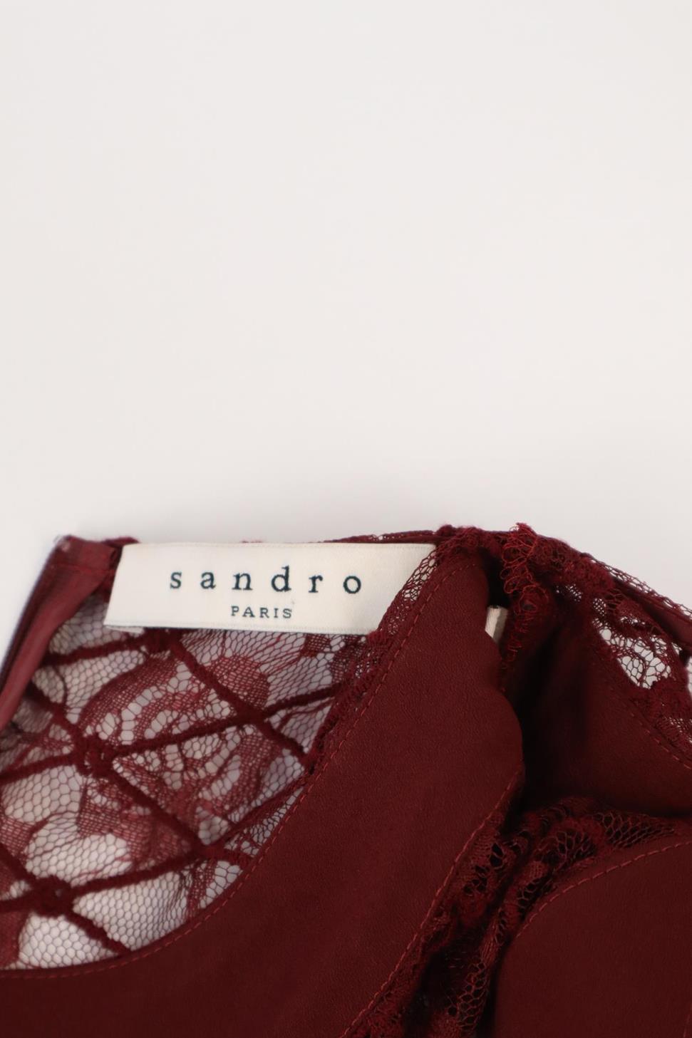 Kleid in Bordeaux Sandro