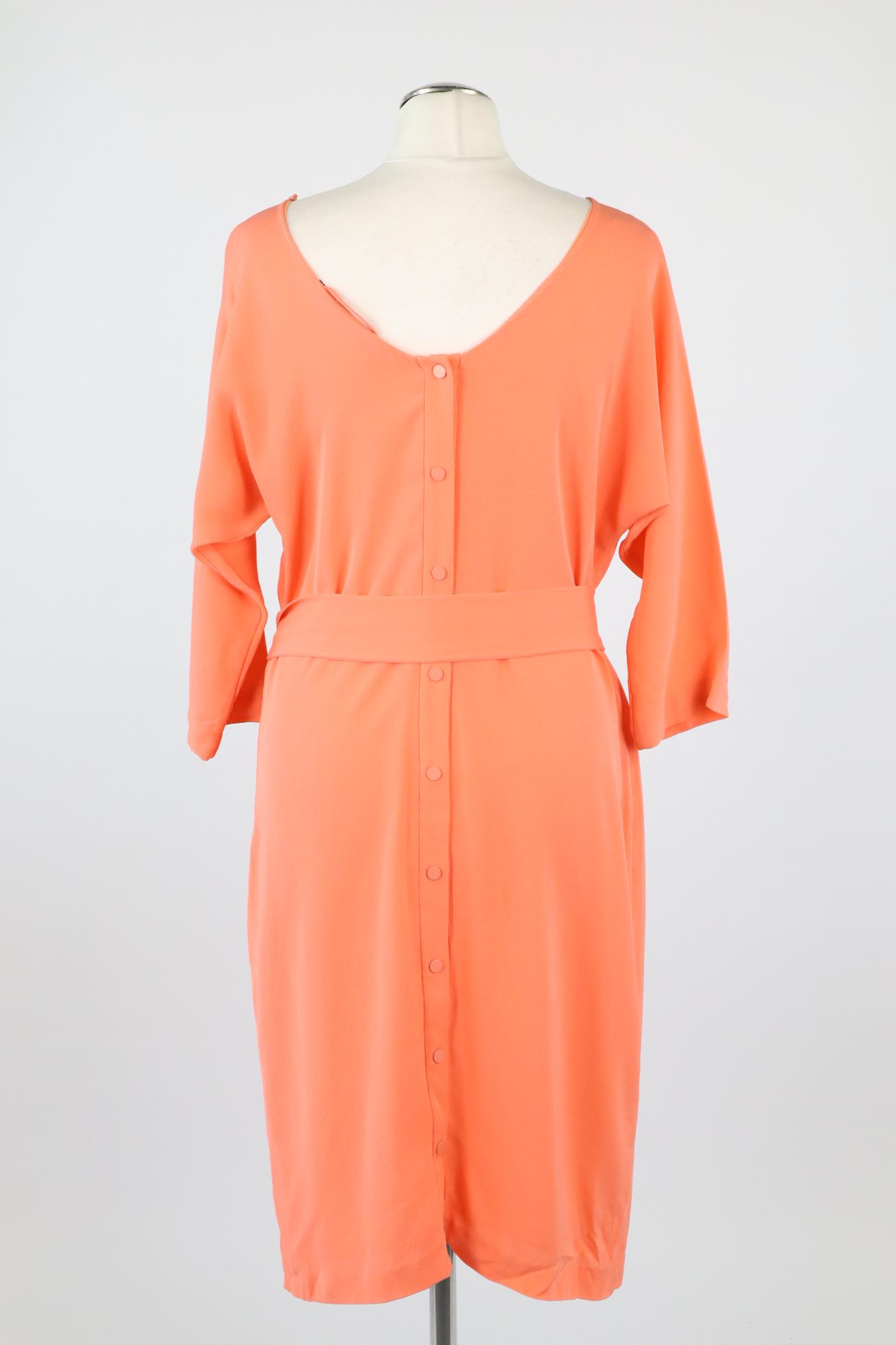 Kleid in Orange aus Seide Diane von Furstenberg
