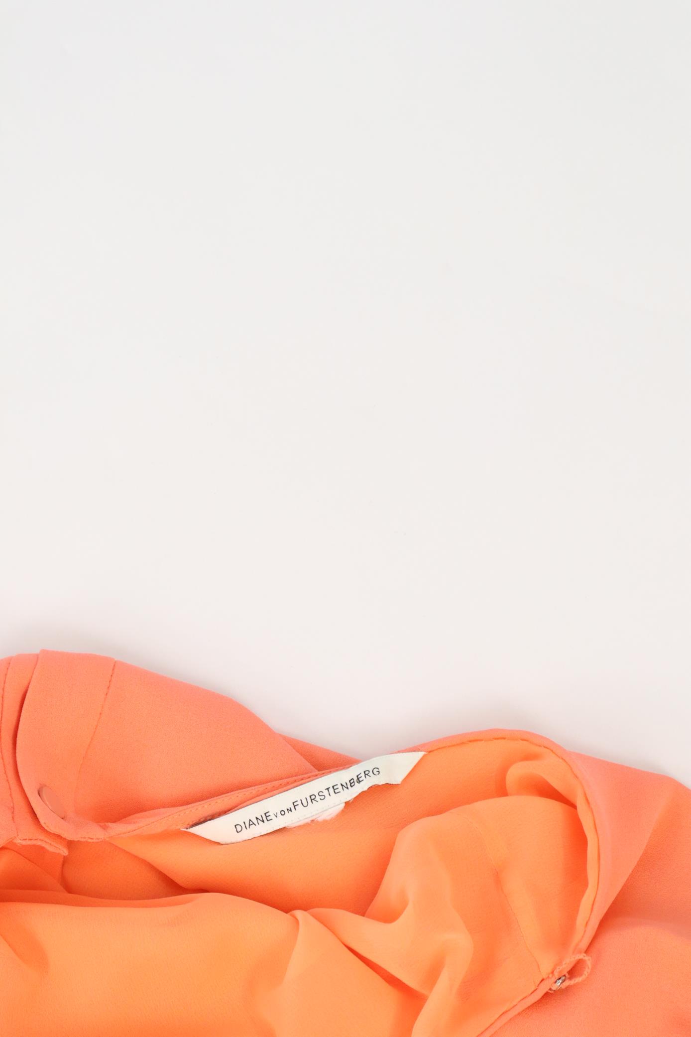 Kleid in Orange aus Seide Diane von Furstenberg