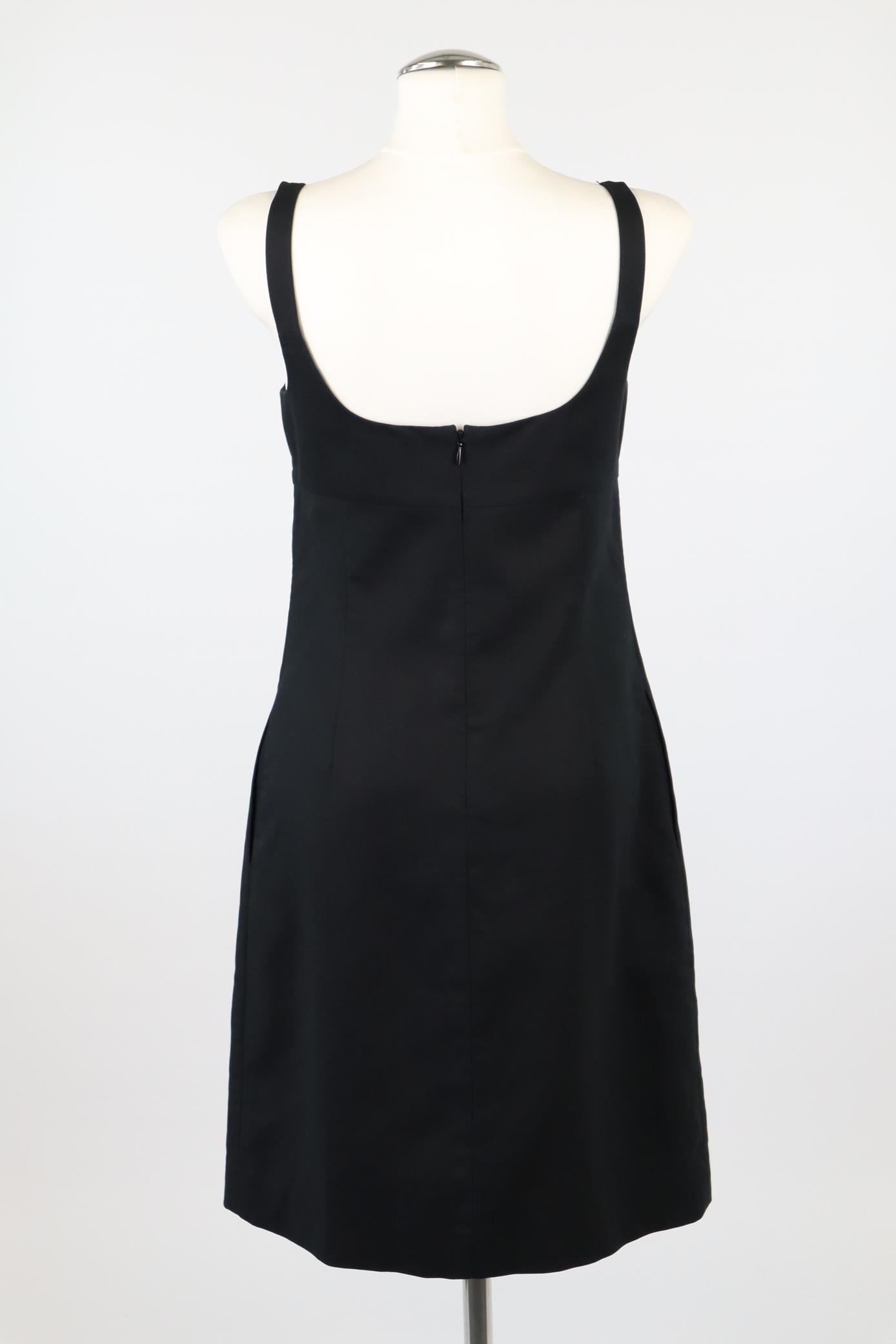 Kleid in Schwarz aus Baumwolle J. Crew