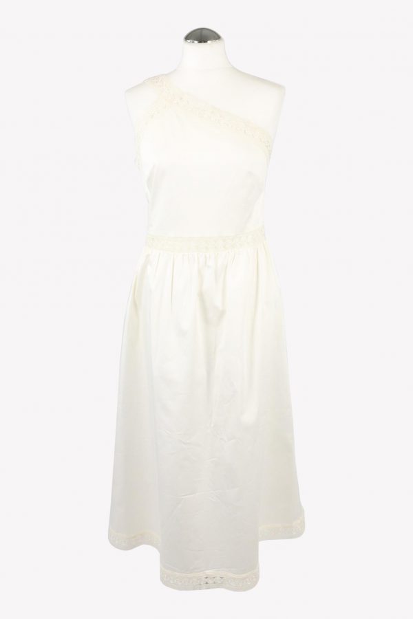 Ted Baker Kleid in Creme aus Baumwolle Trägerkleid.1