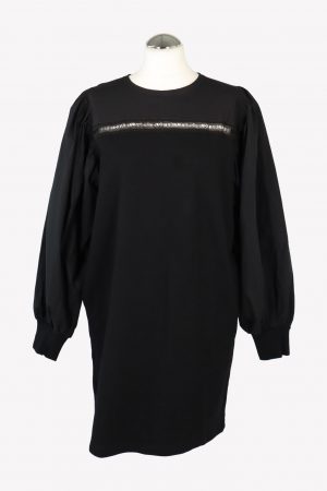 Karl Lagerfeld Kleid in Schwarz aus Baumwolle Shiftkleid.1