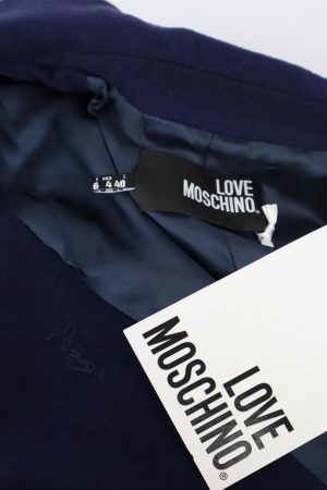 Jacke in Blau aus Wolle Moschino