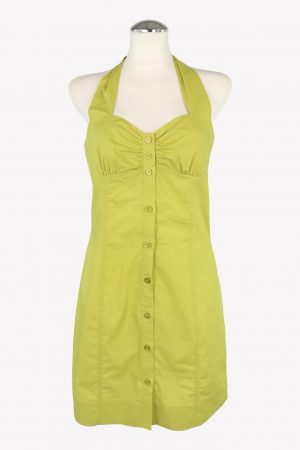 Pinko Kleid in Grün aus Baumwolle Trägerkleid.1