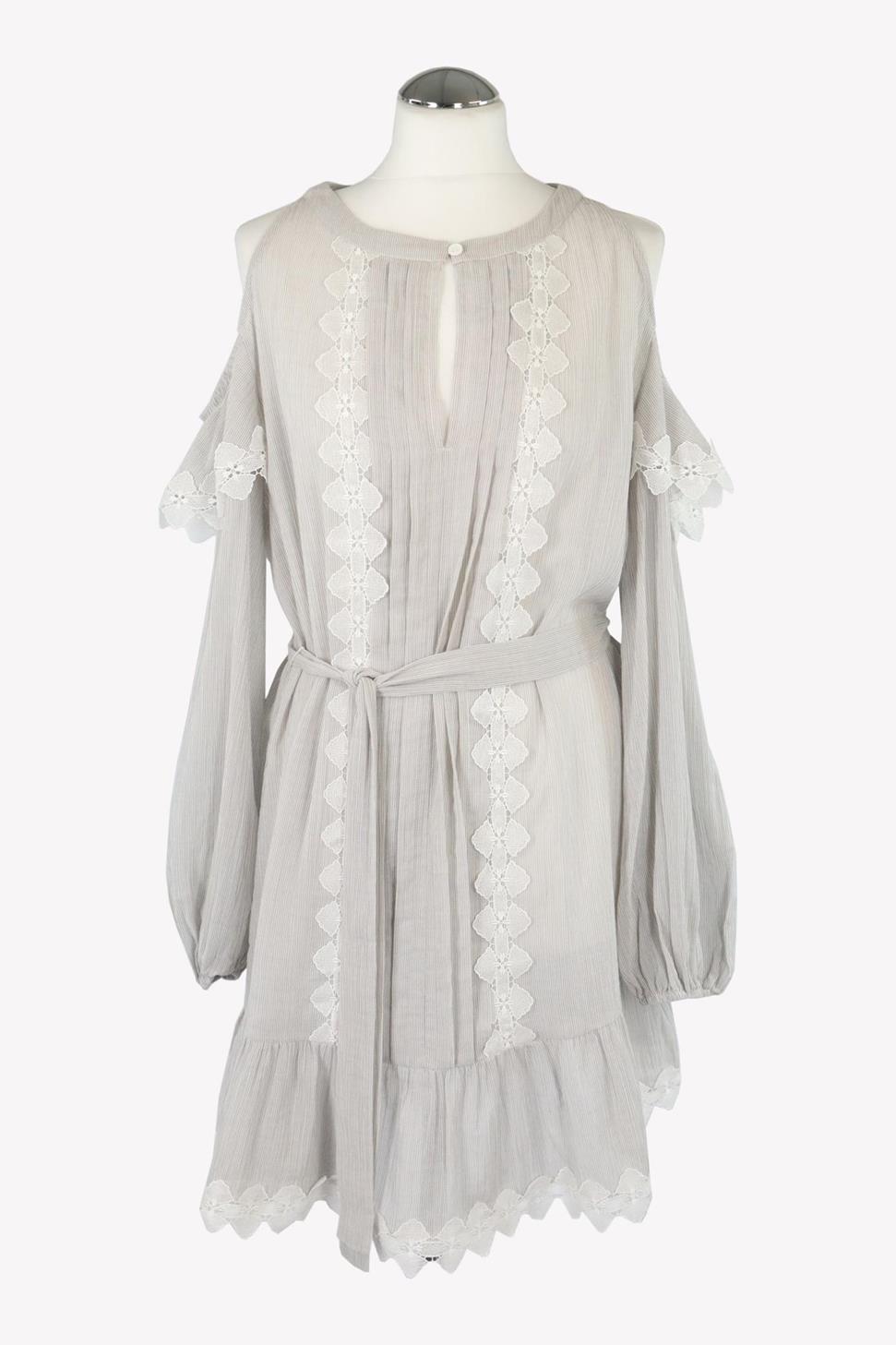 Twinset Milano Kleid in Grau aus Baumwolle Trägerkleid.1