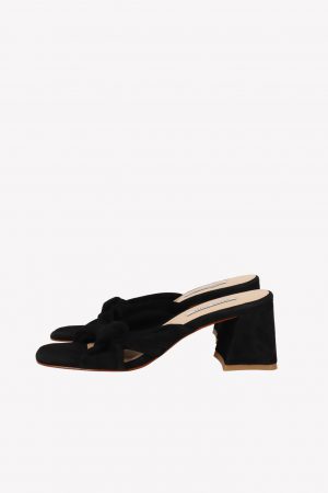 Sandalen in Schwarz aus Leder Fabienne Chapot