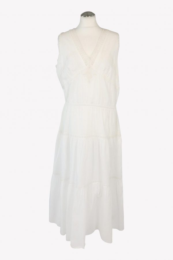 Ralph Lauren Kleid in Weiß aus Baumwolle A-Linie.1