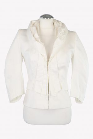Karen Millen Blazer in Weiß aus Baumwolle .1