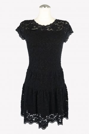 Rosemunde Kleid in Schwarz aus Baumwolle .1