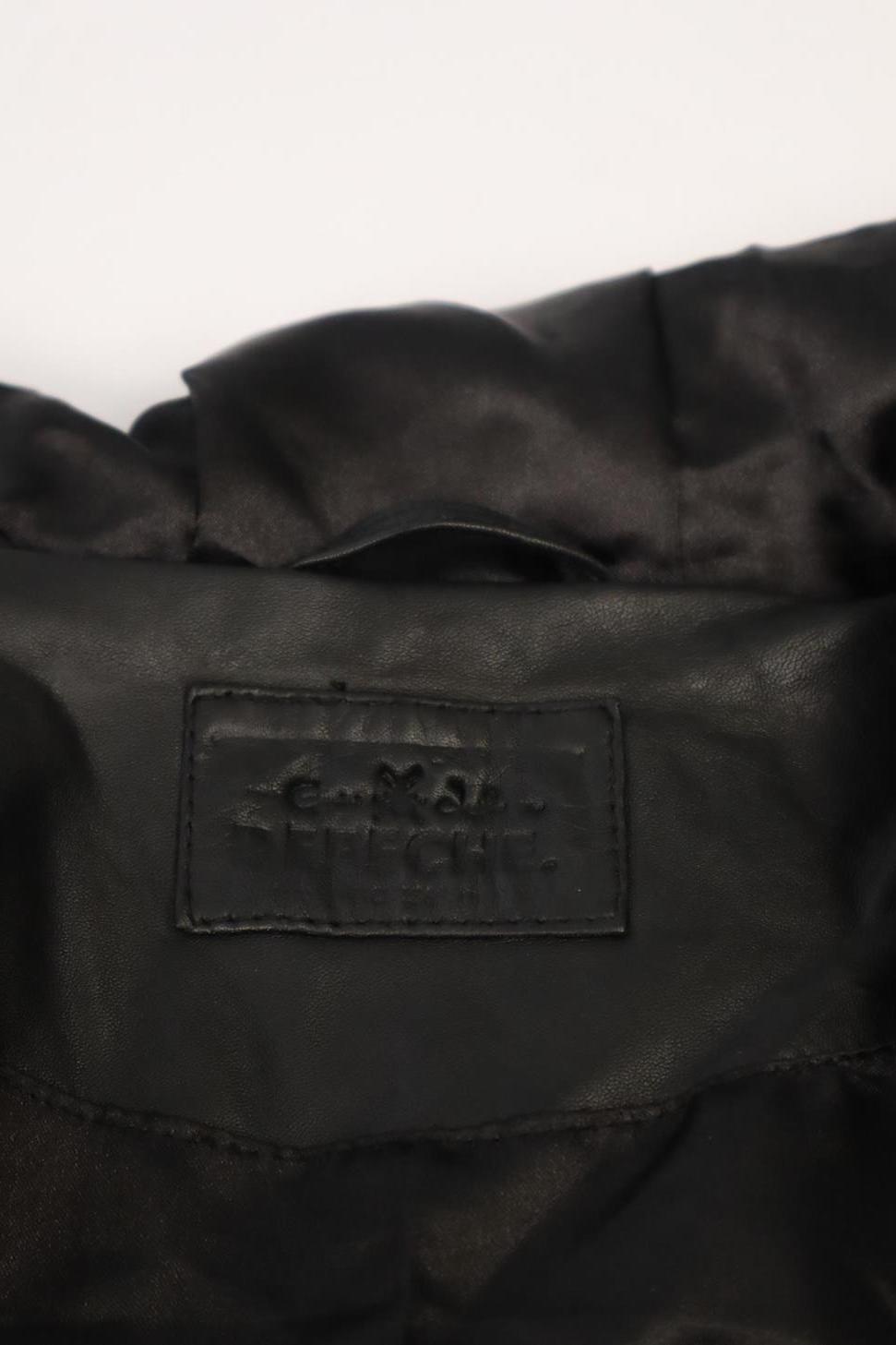 Jacke in Schwarz aus Leder Depeche