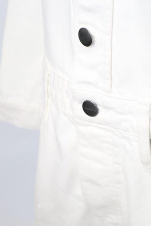Jumpsuit in Weiß aus Baumwolle Frame