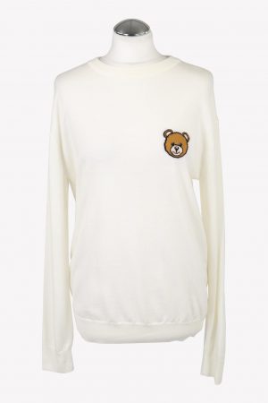 Moschino Pullover in Creme aus Wolle .1