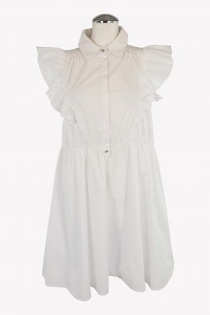 Patrizia Pepe Kleid in Weiß aus Baumwolle .1