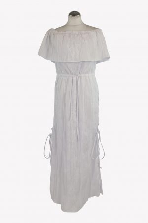 Marlu Kleid in Weiß aus Baumwolle .1
