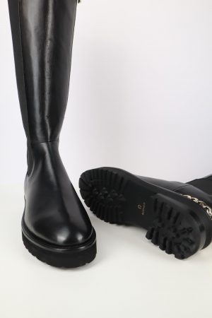 Stiefel in Schwarz aus Leder Aigner