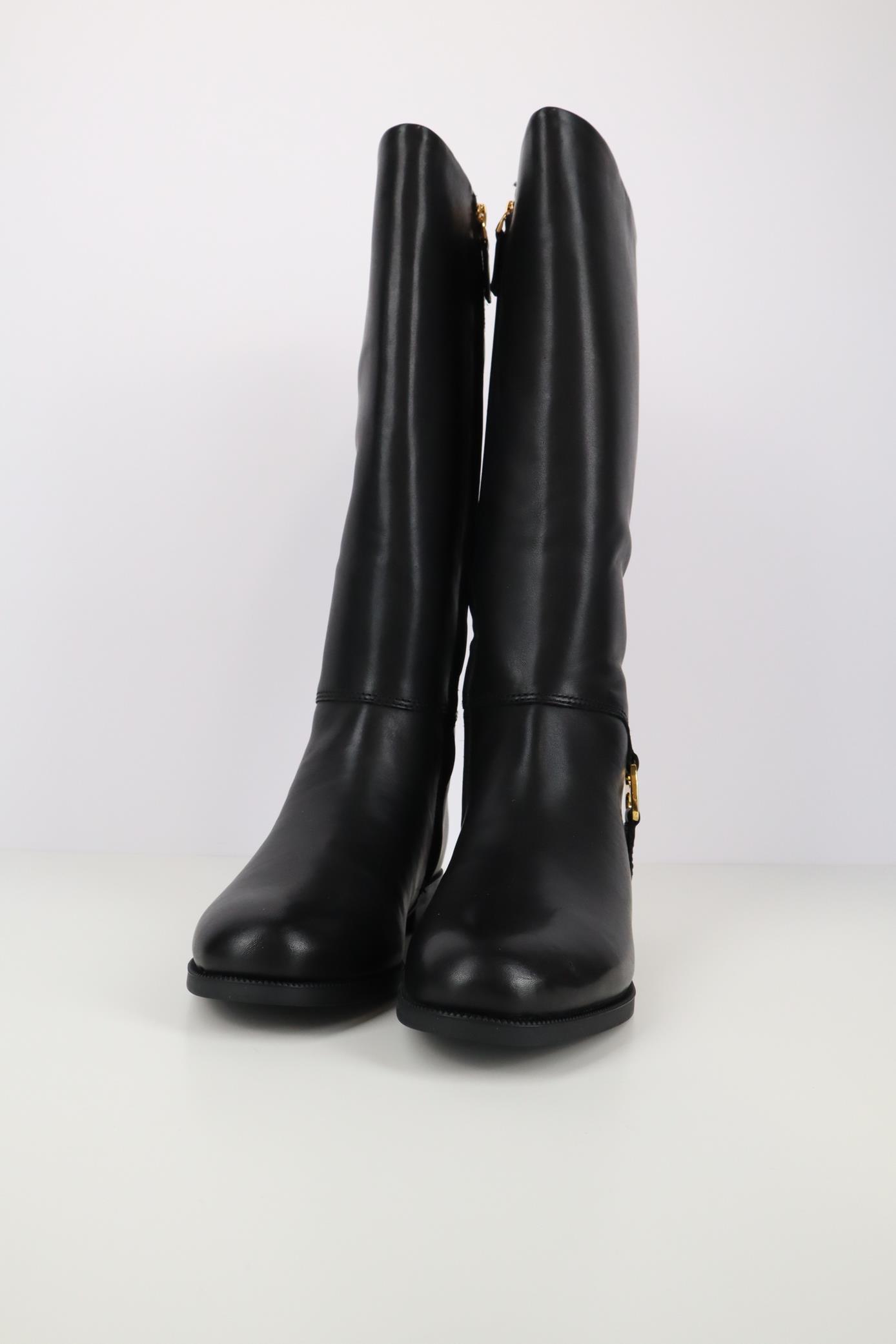Stiefel in Schwarz aus Leder Ralph Lauren